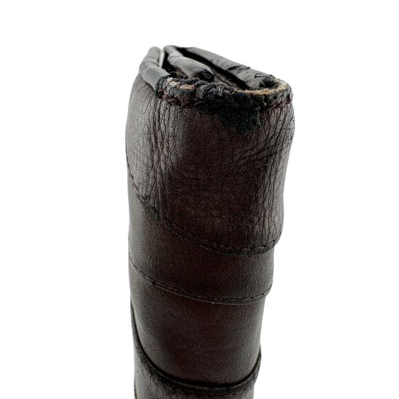 Prada Metallic Brown Wave Leather Flap Continental Wallet - Picture 14 of 16